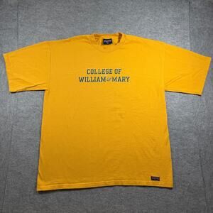 Vintage 90s Jansport William & Mary T Shirt Mens XL Gold College Graphic
